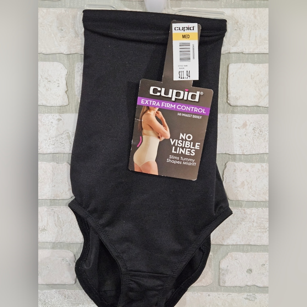Cupid Intimates Womens Black Smooth Shaper Size- Medium